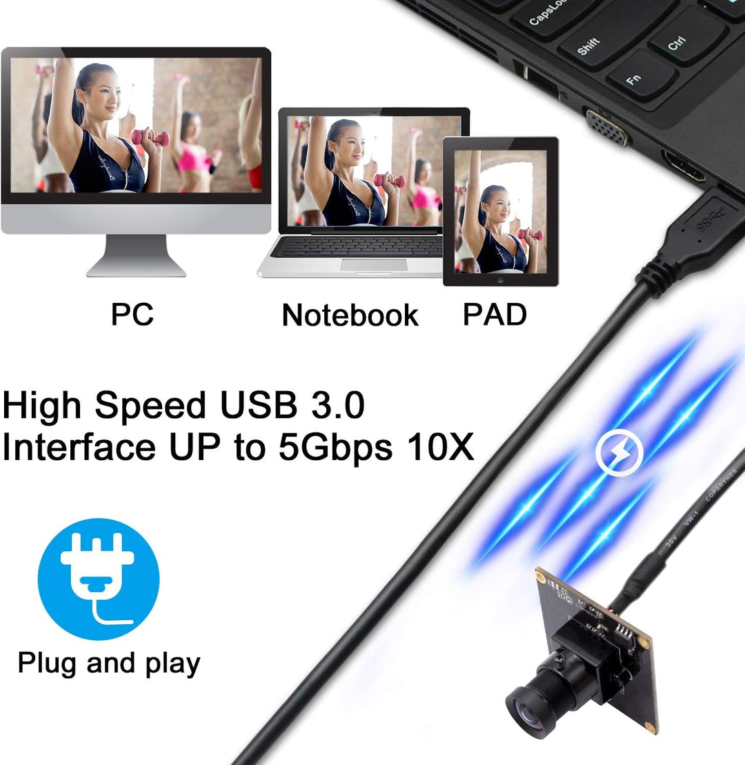 1080P Webcam Hochgeschwindigkeits USB3.0 USB Kameramodul mit IMX291 Sensor Minicam für industriell u