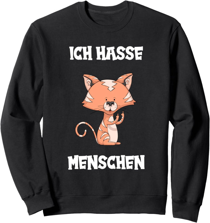 Mittelfinger Katze Sweatshirt