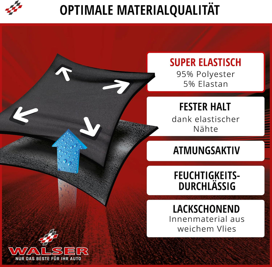 Walser Premium Abdeckung Auto Indoor Stretch Plus Qualitätssieger Sehr Gut* Autoabdeckung Winter Aut