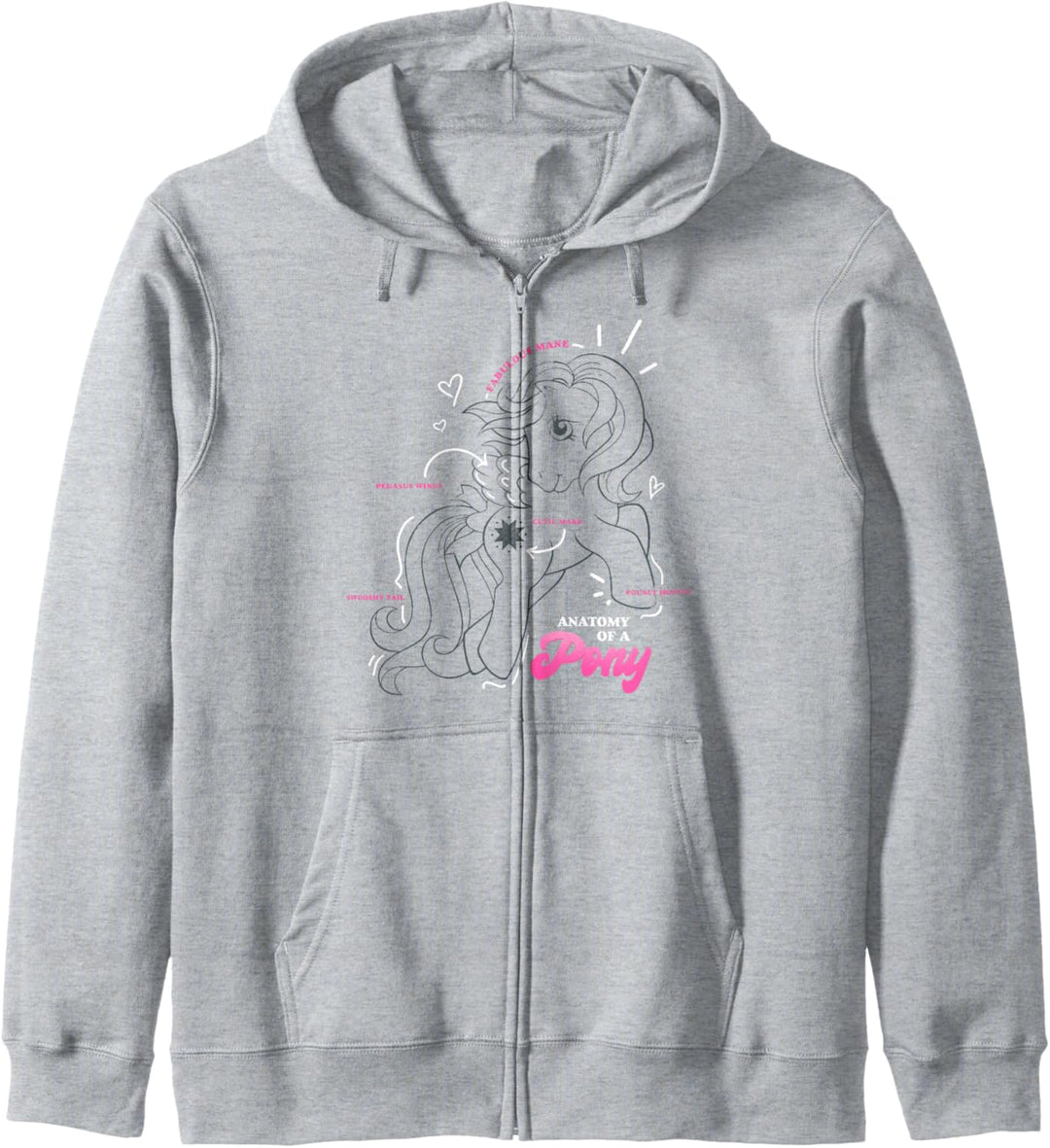 My Little Pony Starshine Anatomy Of A Pony Vintage Diagram Kapuzenjacke