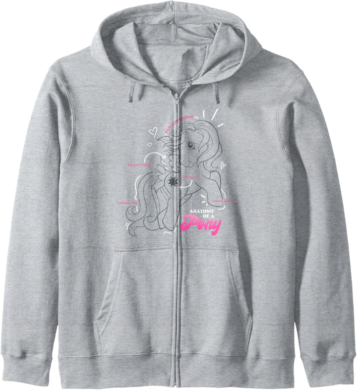 My Little Pony Starshine Anatomy Of A Pony Vintage Diagram Kapuzenjacke