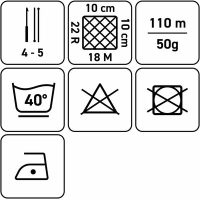 myboshi 50/50-Ganzjahres-Wolle, inkl. original myboshi Label in Lederoptik, für Oberbekleidung geeig