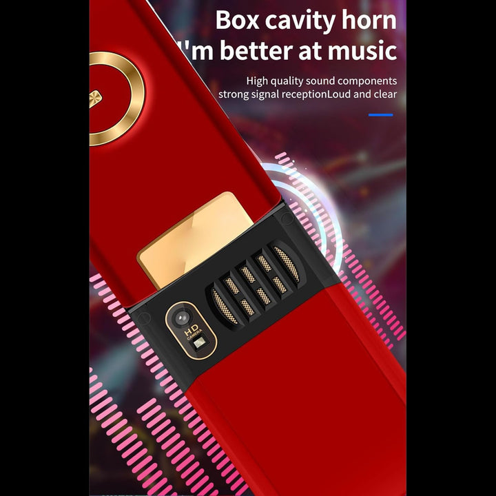 G9000 Flip Phone Entsperrtes GSM-Dual-SIM-Handy für Senioren (Rot) EU-Stecker Rot, EU-Stecker Rot