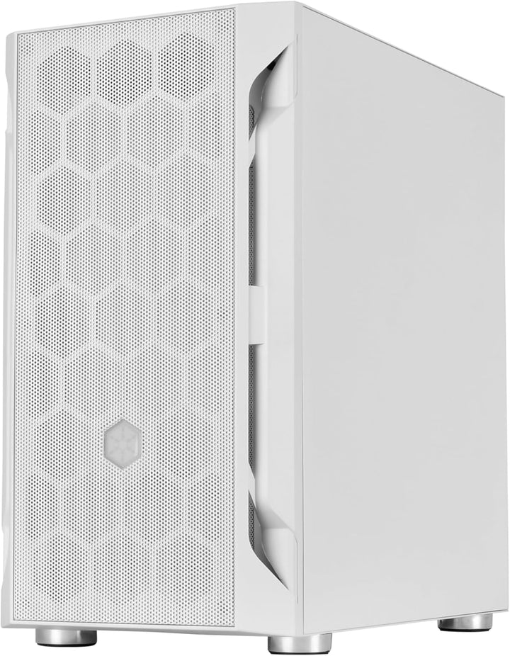 Silverstone SST-FAH1MW-G - Fara H1M Micro-ATX Gaming Computer Chassis, Weiss