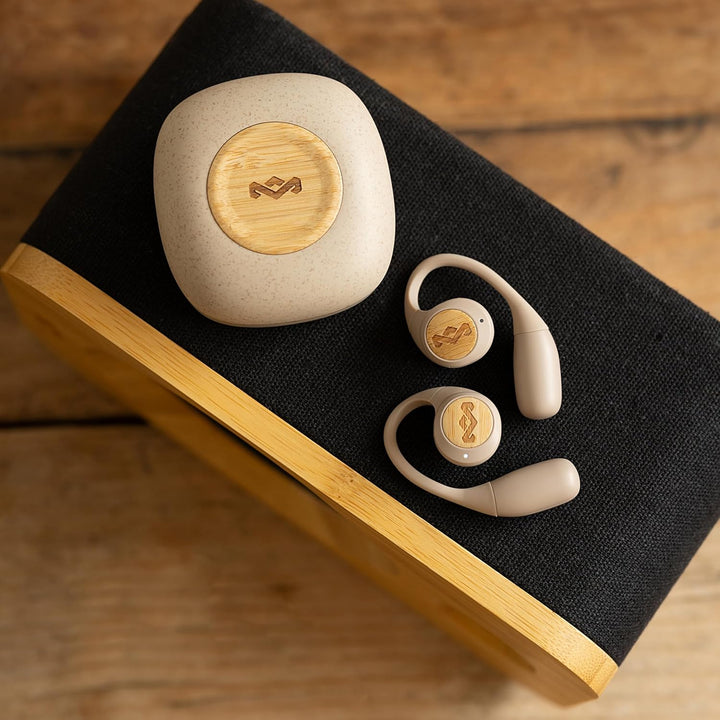 Marley House of Liberate Open Ear Kopfhörer Bluetooth - Open Ear Headphones mit Mikrofon, Earbuds mi
