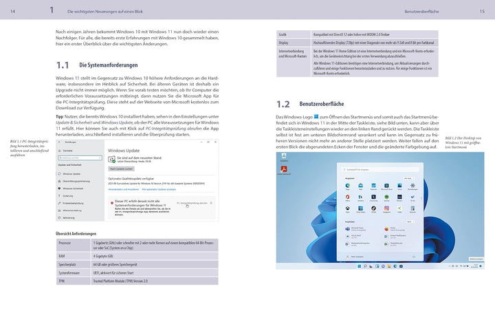Windows 11 - Vom Einsteiger zum Profi: Das umfassende Lernbuch und Nachschlagewerk komplett in Farbe