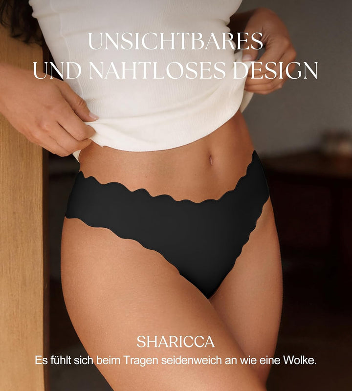SHARICCA Damen Unterwäsche Nahtlos Slips Stretch Hipster Brazilian Slips Unsichtbar Weich Höschen Pa