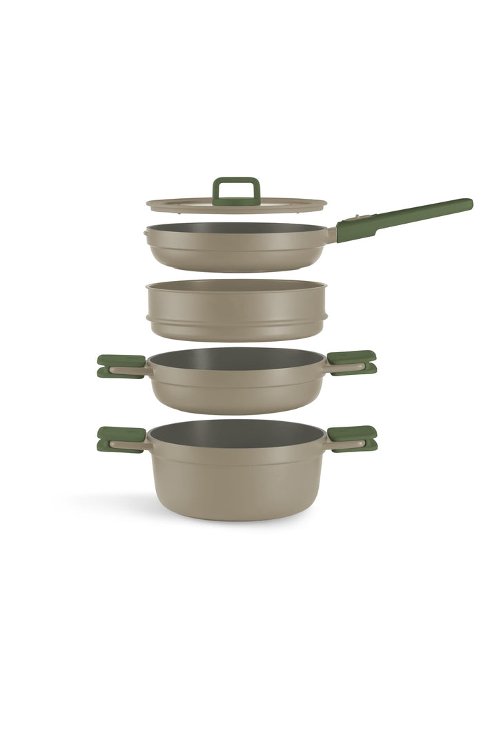 BRA Compac Pro Ceramic | Kochgeschirrset, Aluminiumguss