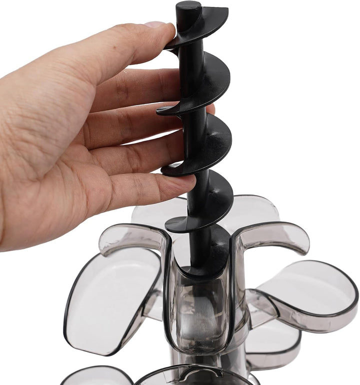 Schokoladenbrunnen 4 Etagen Schmelzen Schokofondue 1.2L kapazität 38-45℃ Elektrische Schokobrunnen B