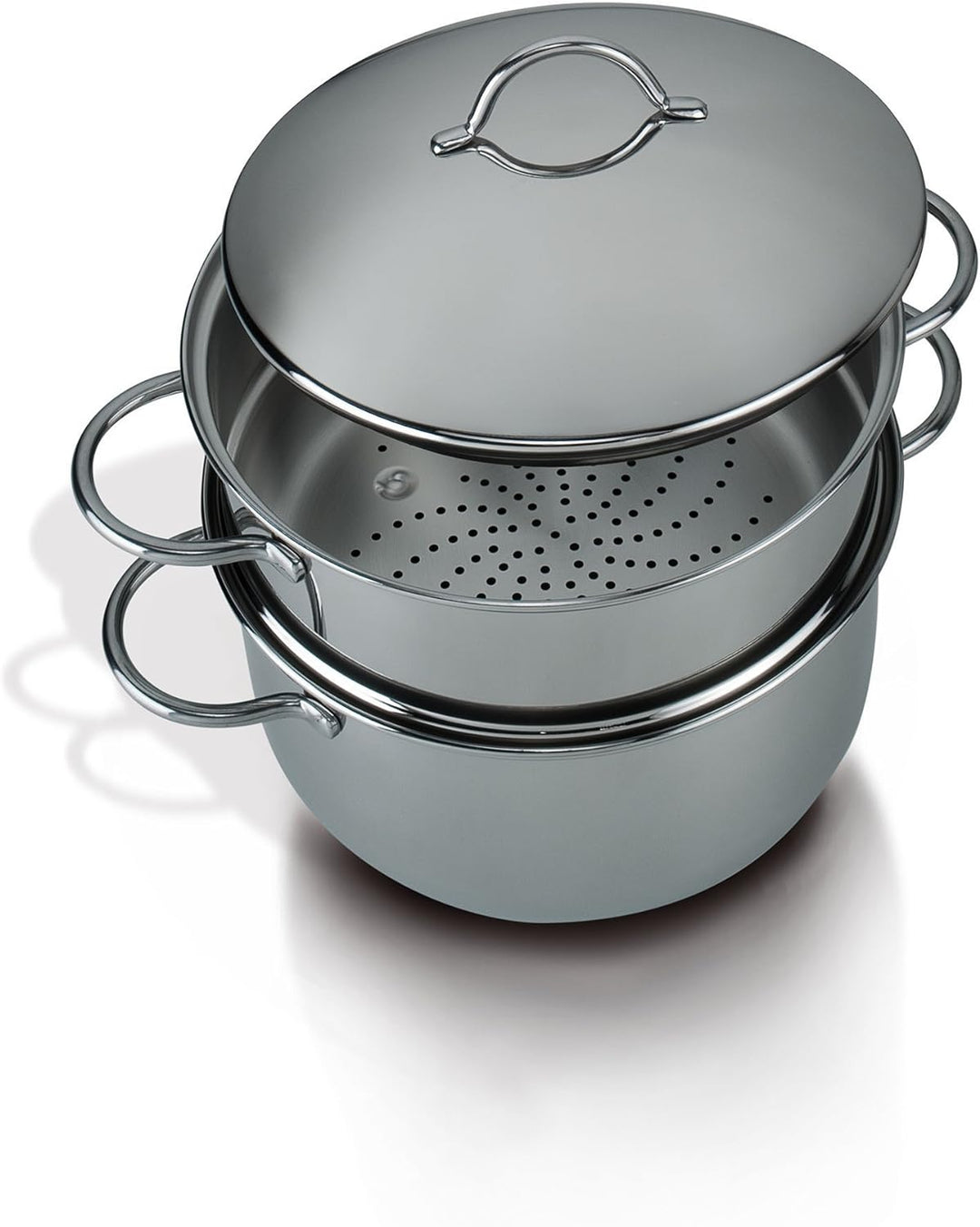 Barazzoni vaporset vaporset ohne Boden 20 cm Edelstahl 18/10 – Made in Italy, Edelstahl, Stahl, Damp
