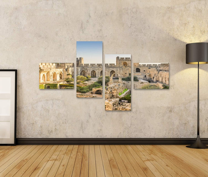 islandburner Bild auf Leinwand Jerusalem Israel Am Davidsturm Bilder Wandbilder Poster Leinwand 150x