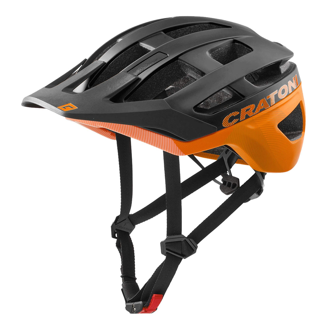 Cratoni MTB - Fahrradhelm AllRace schwarz/Neonorange matt, M