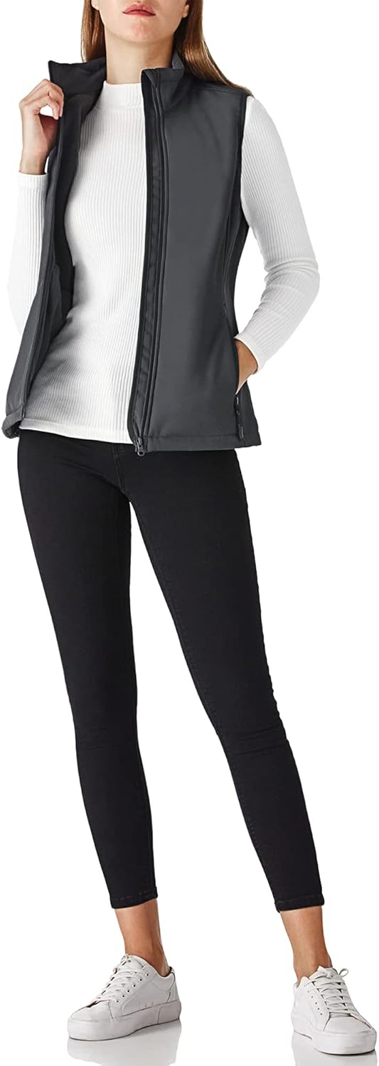 Outdoor Ventures Damen Sport Softshell Weste Leichte Ärmellose Jacke Frauen Gilets Winddicht Warm Fl
