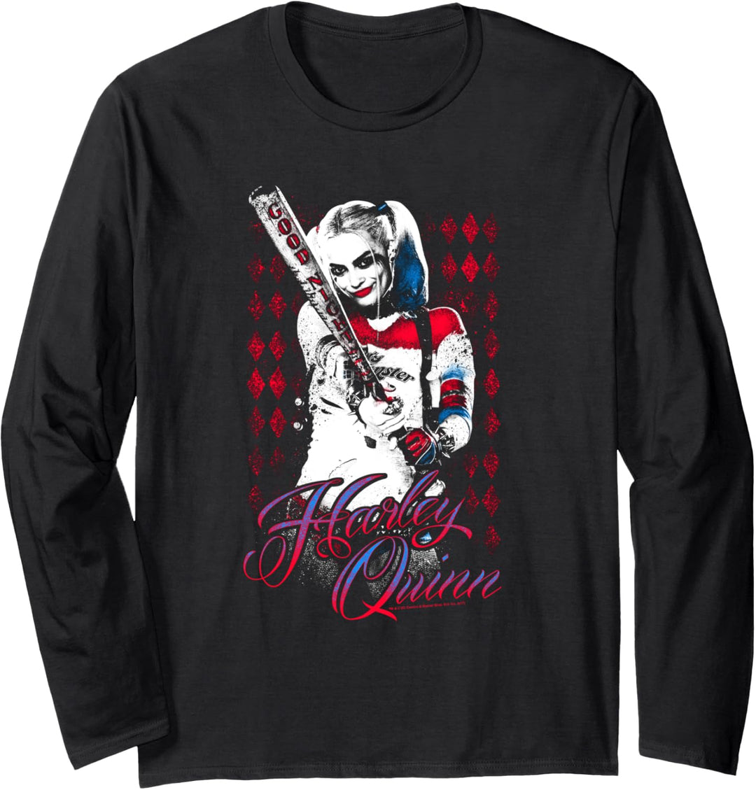 Suicide Squad Harley Quinn Bat Langarmshirt