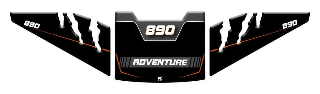 Paraserbatoio.it Aufkleber mit 3D-Effekt, Tankschutz aus Harz, kompatibel mit PS KTM 890 Adventure -