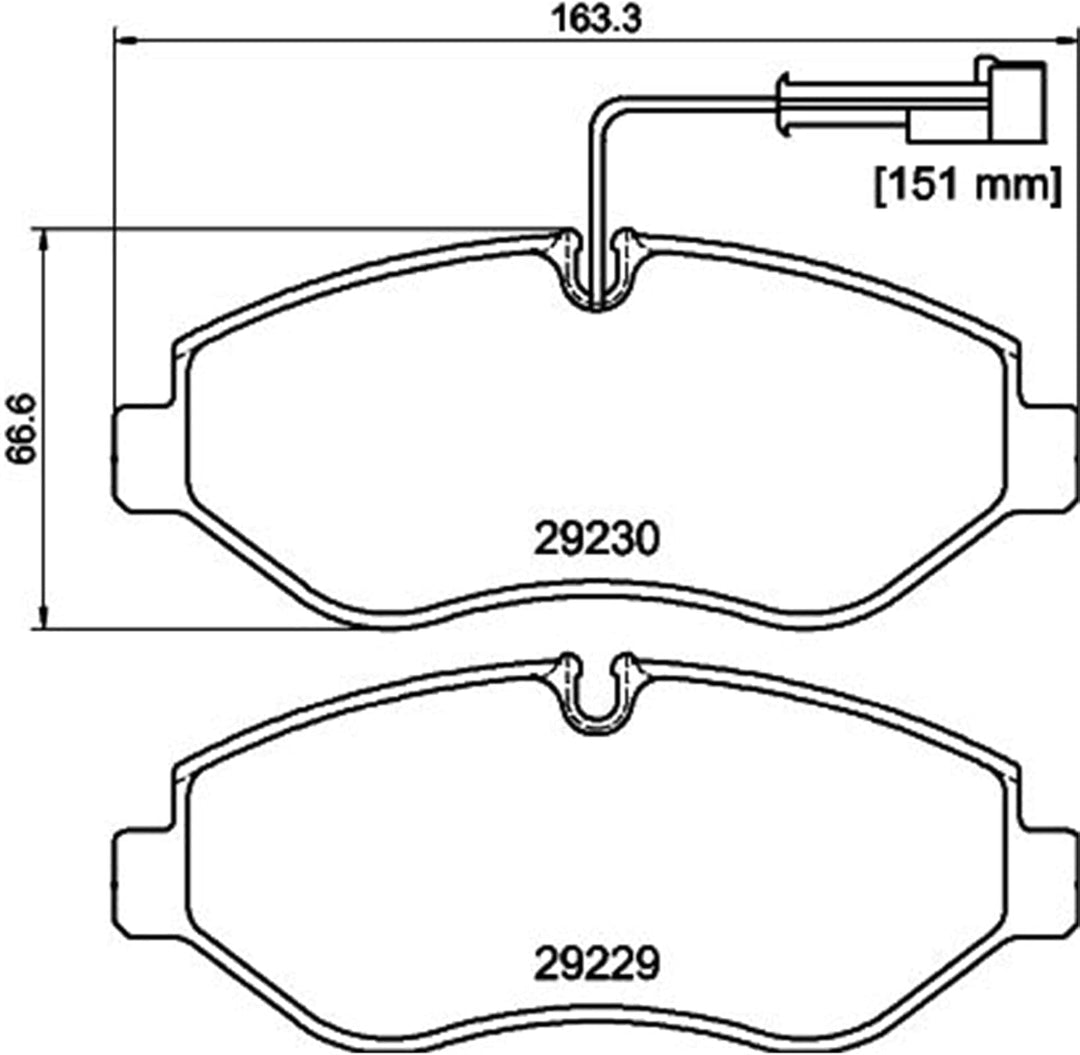 HELLA PAGID 8DB 355 005-611 Bremsbelagsatz - C9005 - Dicke/Stärke: 20.8mm - Bremssystem: Brembo - mi