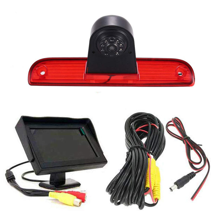 Bremsleuchte Rückfahrkamera + 4.3 Zoll TFT LCD Farbdisplay Auto Monitor, IR Nachtsicht Auto Rückfahr
