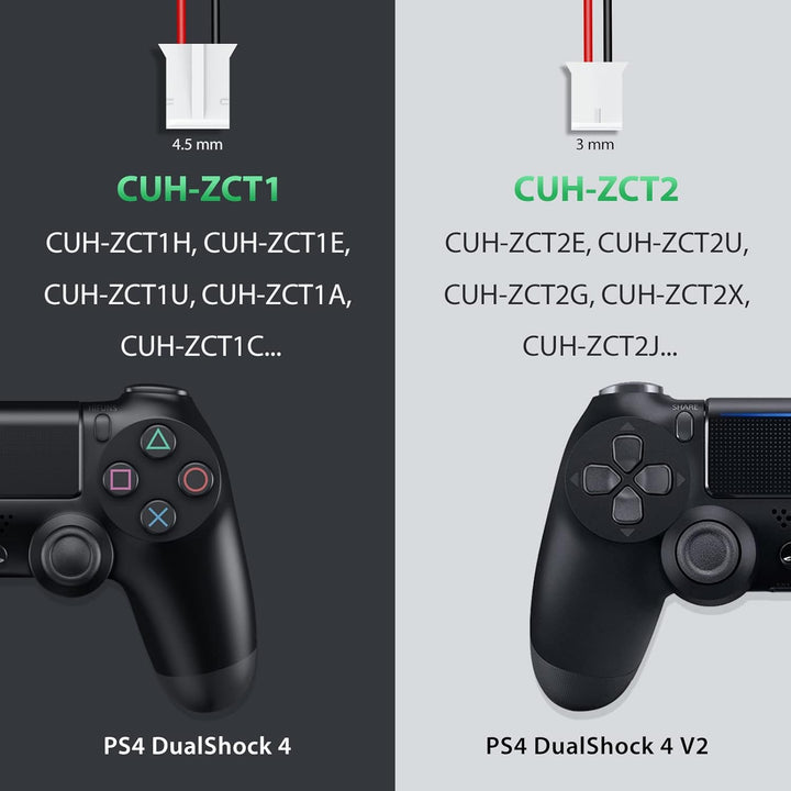 Antank Akku 2000mAh Kompatibel mit PS4 und PS4 Slim/Pro Controller DualShock 4 [CUH-ZCT1]/ DualShock