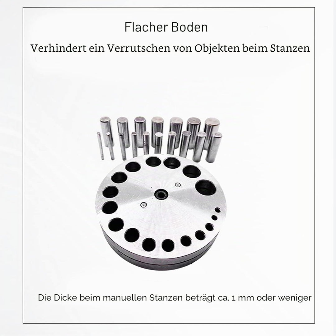 Stanzform-Scheibe, Scheibenschneider-Set, Metallformung, Schmuckherstellung, professionell für Heim-