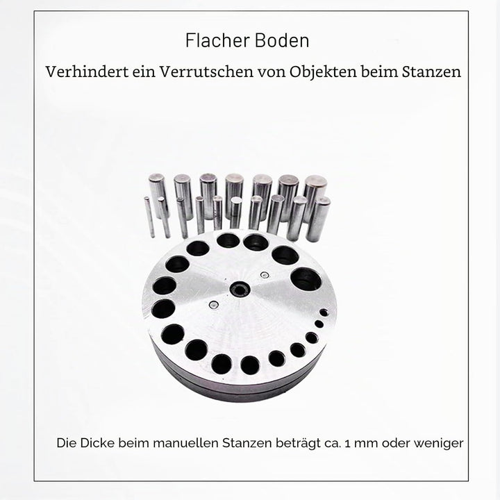 Stanzform-Scheibe, Scheibenschneider-Set, Metallformung, Schmuckherstellung, professionell für Heim-