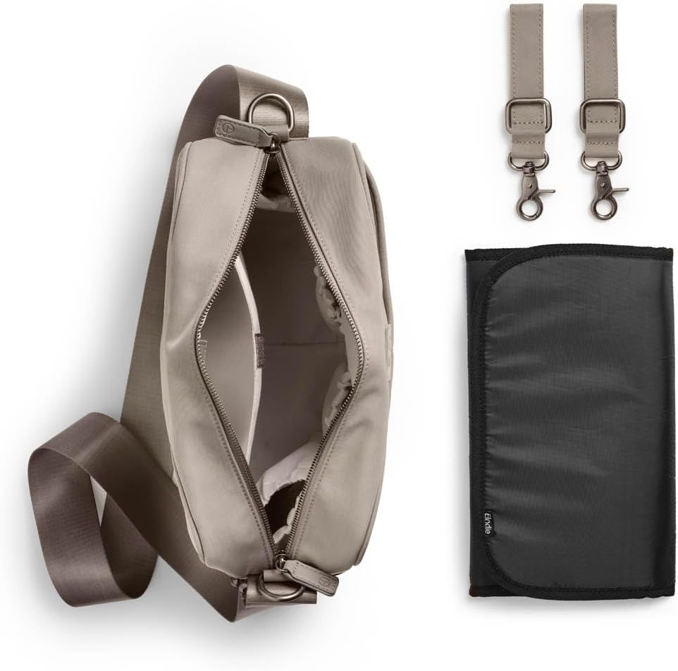Elodie Details Baby Wickeltasche mit Wickelunterlage und Thermotasche Moonshell, Moonshell