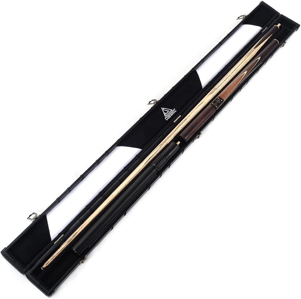 CUESOUL Klassische Handgemachte 57 Zoll Palisander 3/4 Stück Snooker Queue mit Schwarz Köcher und Al