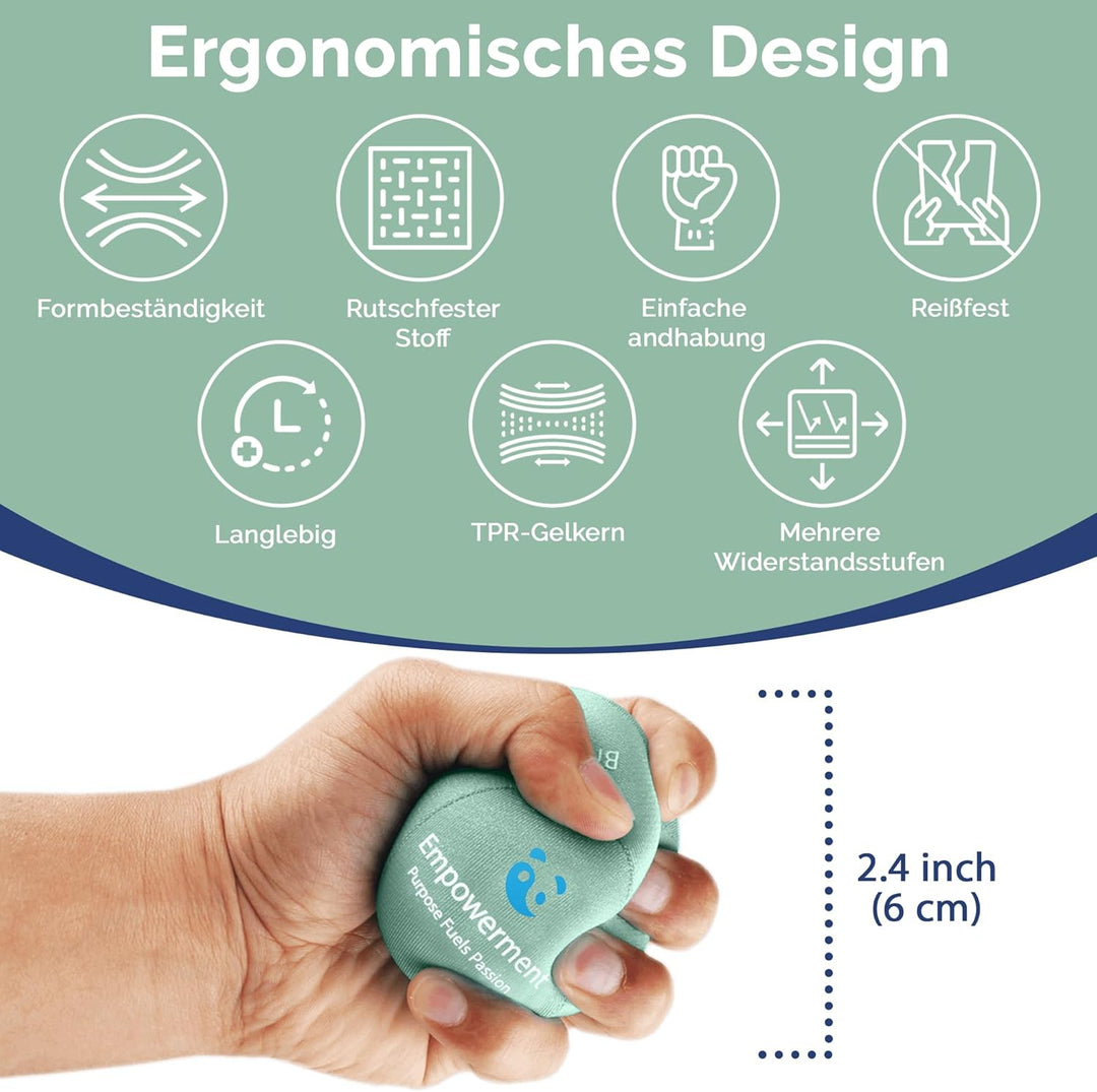 MindPanda Geist & Körper Gel-Stressball für Erwachsene – Handtherapie Anti Stress Bälle Quetschbälle