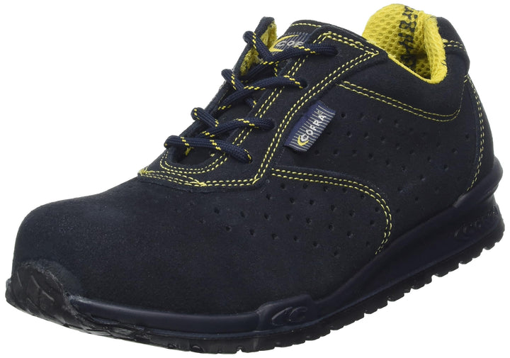 Cofra 78670-000.W42 GUERIN S1 P SRC Sicherheitsschuhe, Blau/Gelb, Grösse 42 42 EU, 42 EU