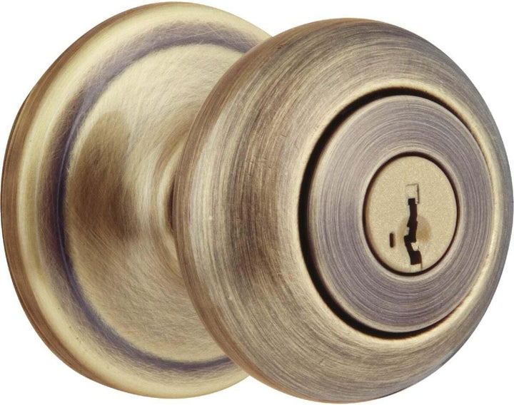 Kwikset Juno Türknauf mit Schlüssel und antimikrobieller Microban-Schutz mit SmartKey Sicherheit in