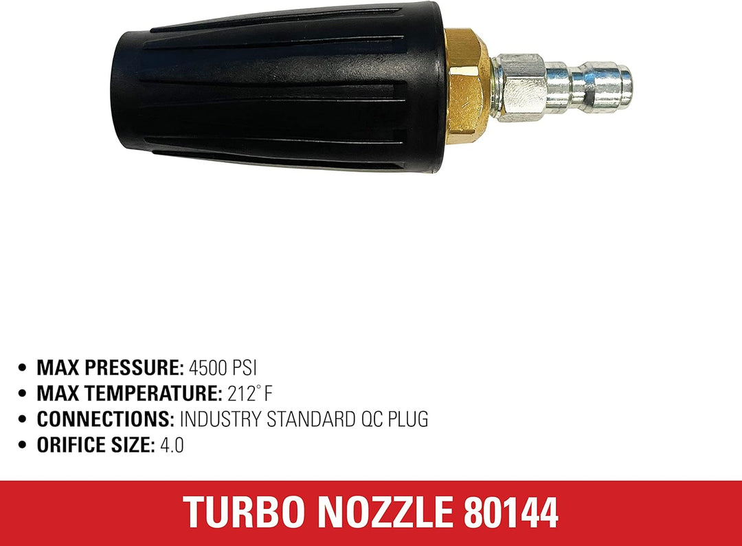 Simpson Cleaning 80144 4500 PSI Universal Turbo Hochdruckreinigerdüse, 1/4 Zoll Schnellverbindung, H
