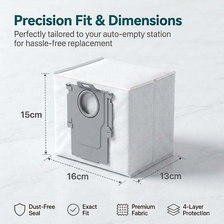14 Stück Staubbeutel für Roborock S8+/ S8 Pro Ultra/ S7 MaxV Ultra/ S7 Pro Ultra/ Q7+/ Q7 Max+/ Q8 M