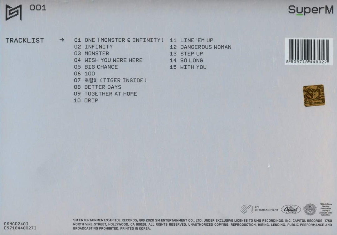Super One (Ltd.One Version), Audio-CD