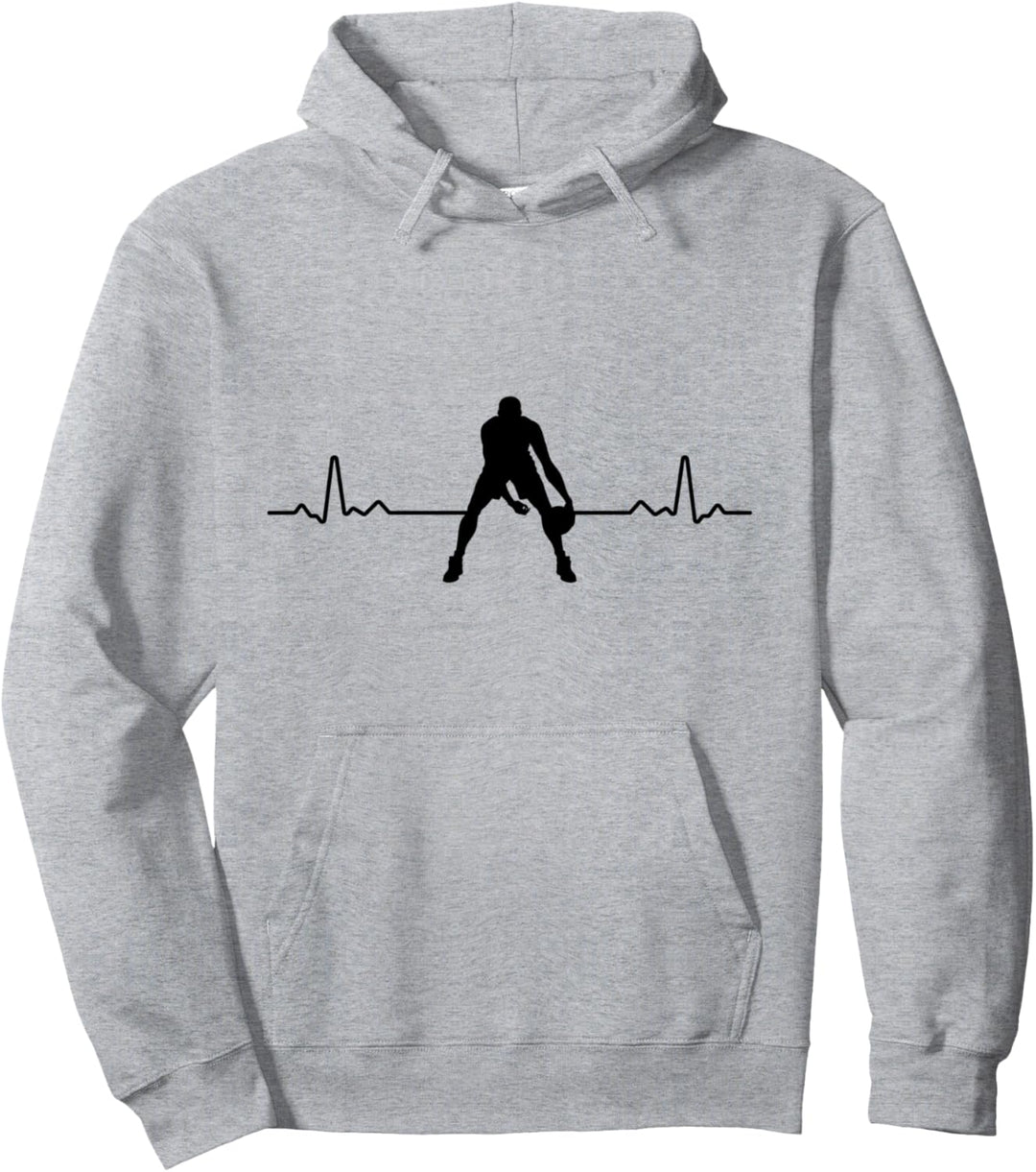 Basketball Baskettballspieler HerzschlagBasketball Spieler Pullover Hoodie