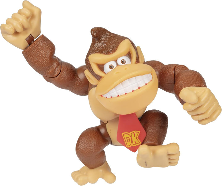 Nintendo SUPER MARIO 6" / 15 cm grosse Donkey Kong Actionfigur mit beweglichen Funktionen, ideal zum