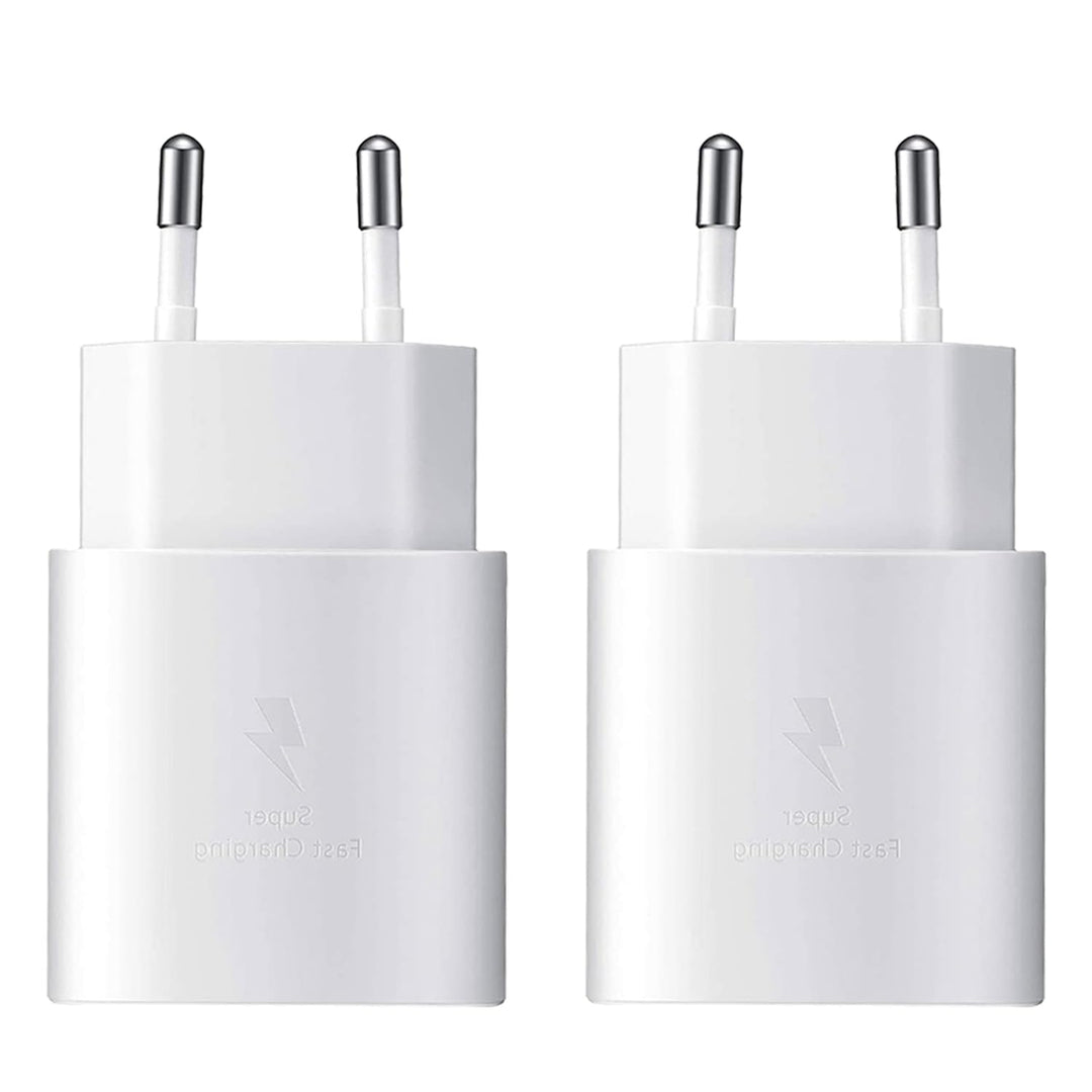 (2er Pack) 25W USB C Ladegerät für Samsung Galaxy A55 A54 A53 A52s A42 A35 A34 A33 A23 A15 A14 A13 A