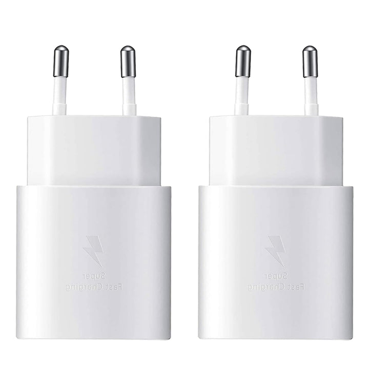(2er Pack) 25W USB C Ladegerät für Samsung Galaxy A55 A54 A53 A52s A42 A35 A34 A33 A23 A15 A14 A13 A