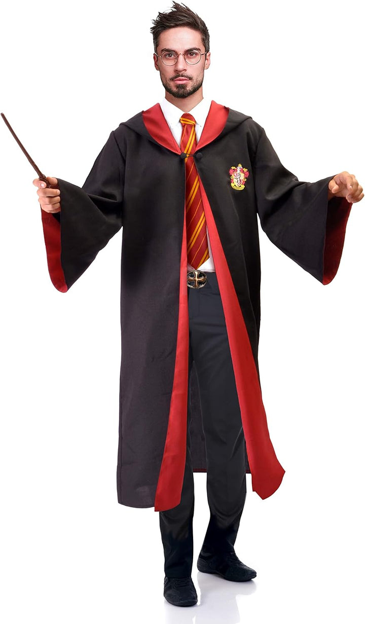 Ciao- Cloak Cape Tunic Deluxe official Harry Potter Wizarding World (One size adult) with embroidere