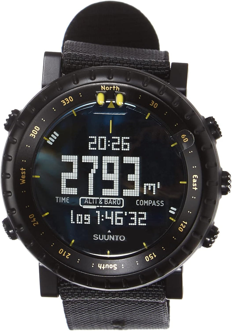 Suunto Core Outdoor-Sportuhr mit Höhenmesser, Barometer und Kompass Black Yellow Tx Suunto Core, Bla