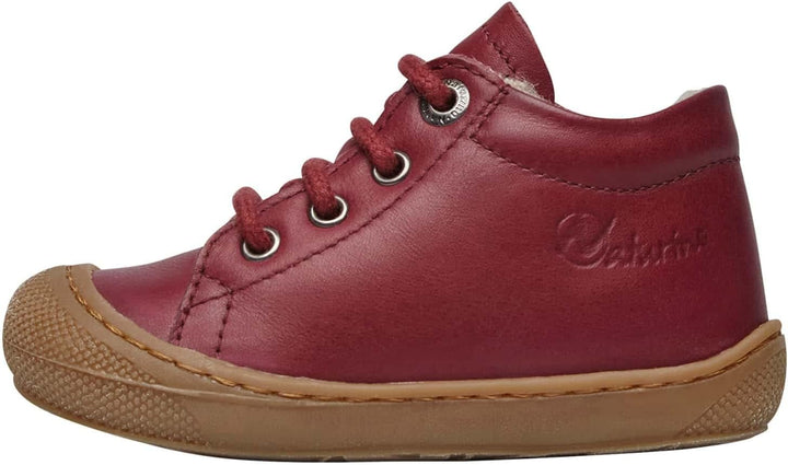 Naturino Lauflernschuhe aus Leder mit Wollfutter 17 EU Bordeaux, 17 EU Bordeaux