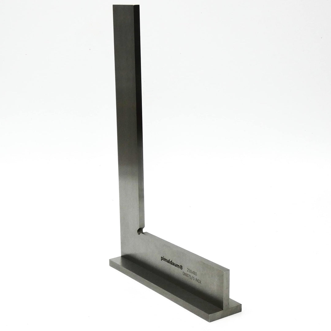 PIMALDAUM® Anschlagwinkel 250*160 mm, 90°-Flachwinkel mit Anschlag, Schenkel 250*160 mm, gem. DIN 87
