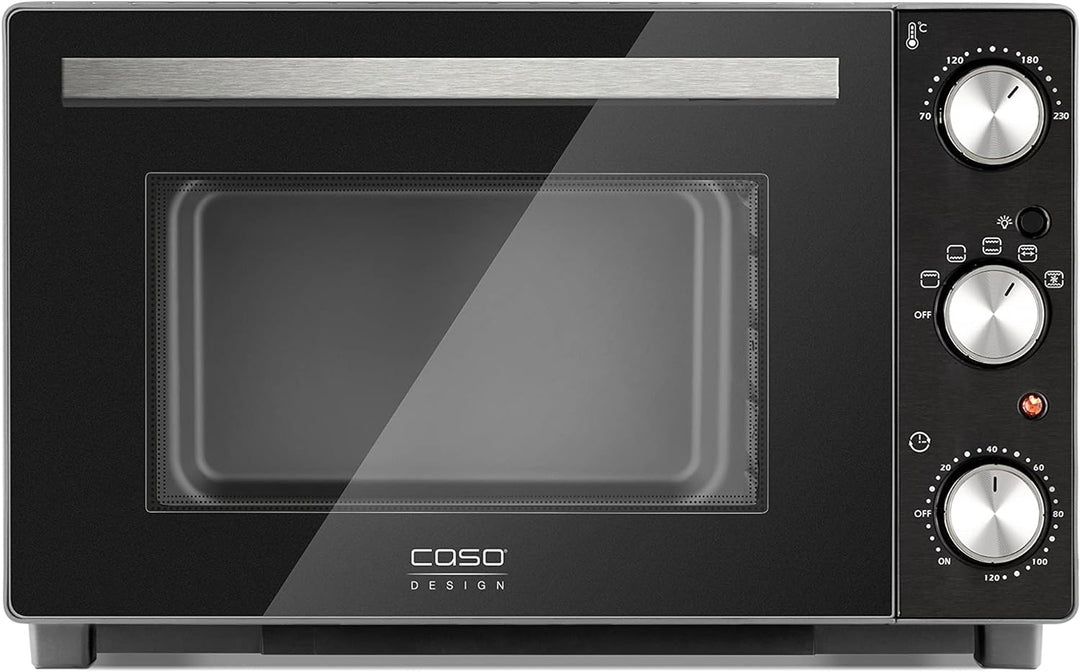 CASO TO 32 Classic - Design Backofen, 32 Liter Garraum, 4 Einschubebenen, 70-230°C, inkl. Pizzastein