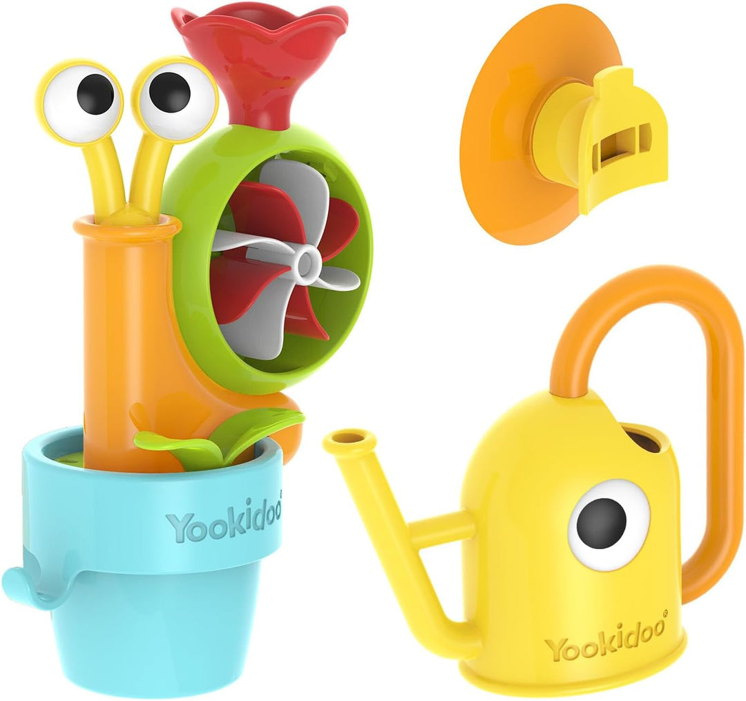 Yookidoo Pop Up Wasserschnecke - Interaktives Badespielzeug für Kleinkinder (ab 18 Monaten), pädagog