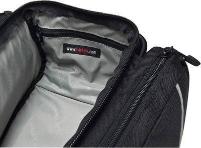 KLICKfix 868071 Satteltasche Contour Sport, Schwarz, 27 x 18 x 13 cm, 7 Liter, Schwarz