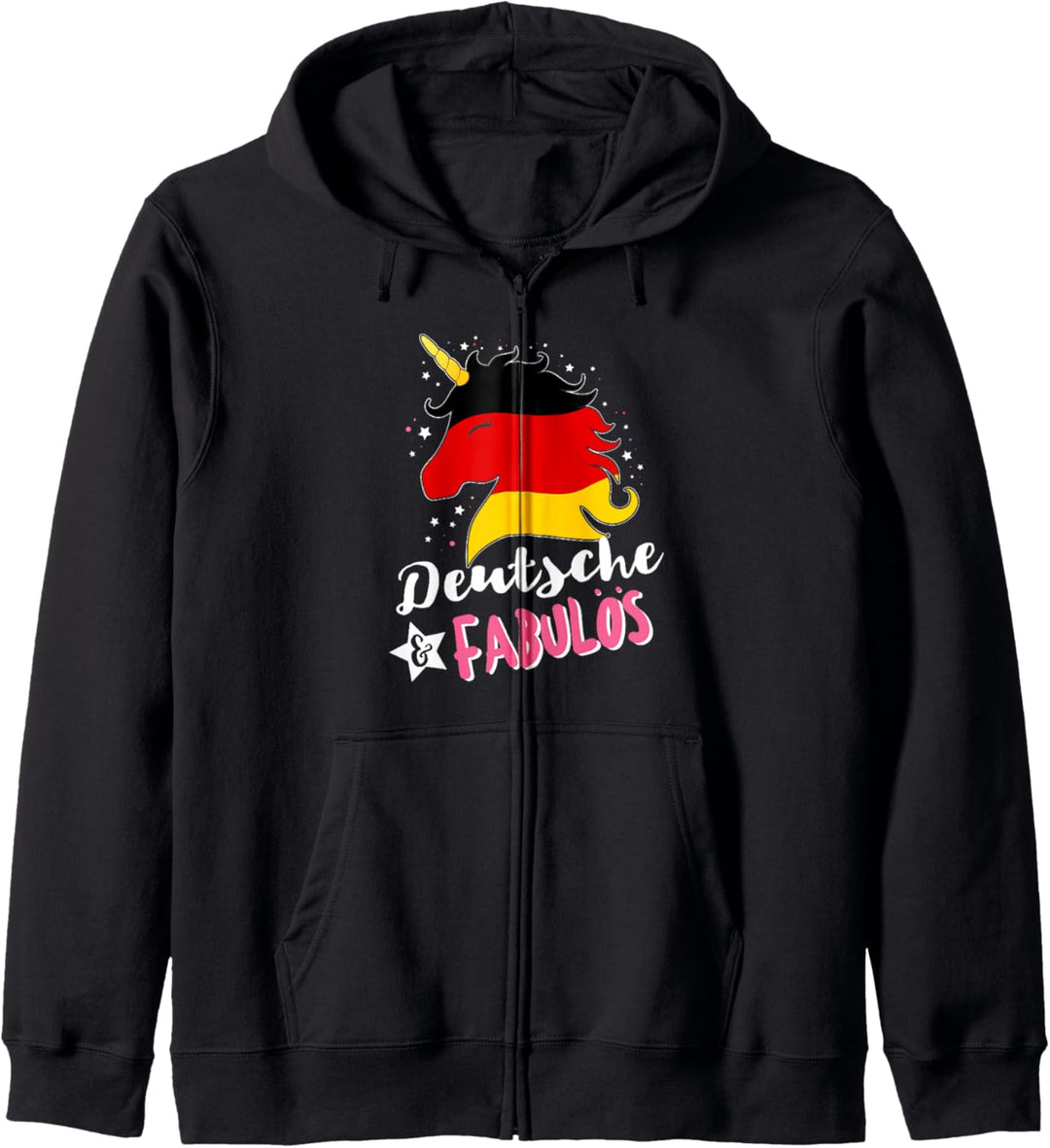 Deutschland Flagge Deutsches Einhorn Kapuzenjacke