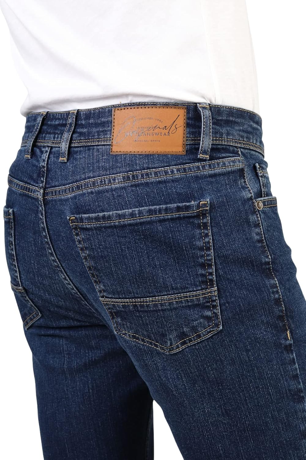 HALAT'S Herren Jeans Slim Fit - Baumwolle Jeanshose Stretch für Herren mit Schlanke Elastizität 30W