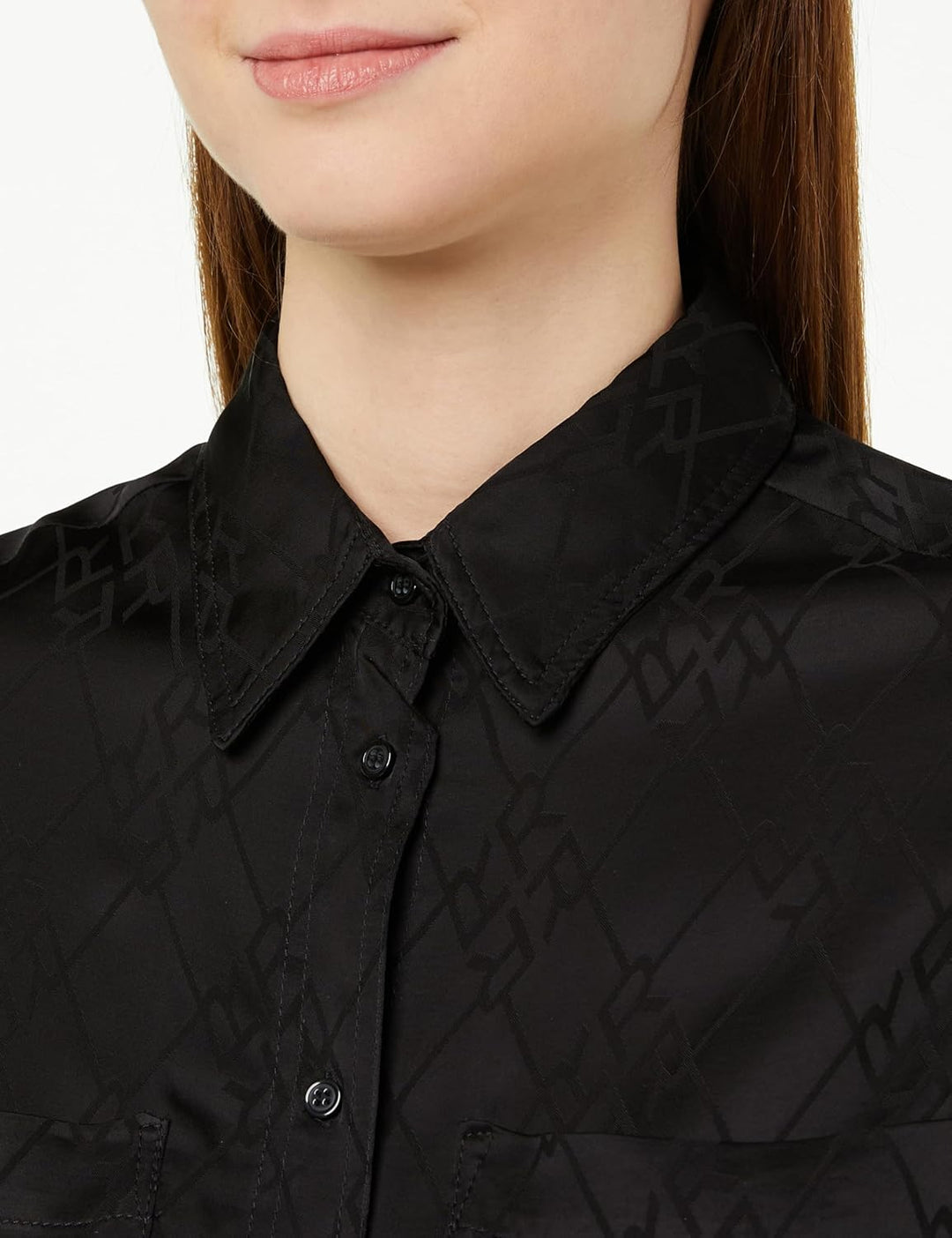 Replay Damen Bluse Langarm mit Kragen