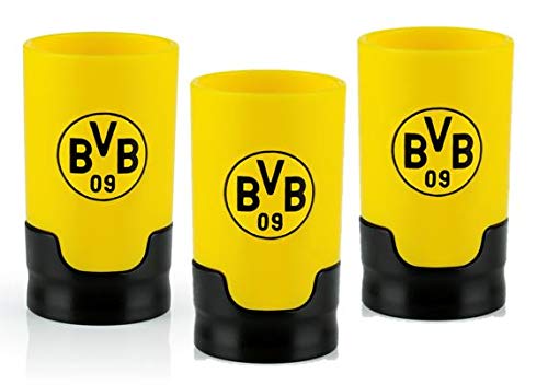 Taste Hero Flaschenaufsatz für Bier 3 Stück Fan-Edition BVB Borussia Dortmund | Macht jede Bierflasc