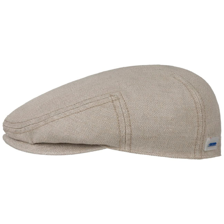 Stetson Kent New Sustainable Leinen Flatcap - Einfarbige Mütze - Klassische Schiebermütze - Unifarbe