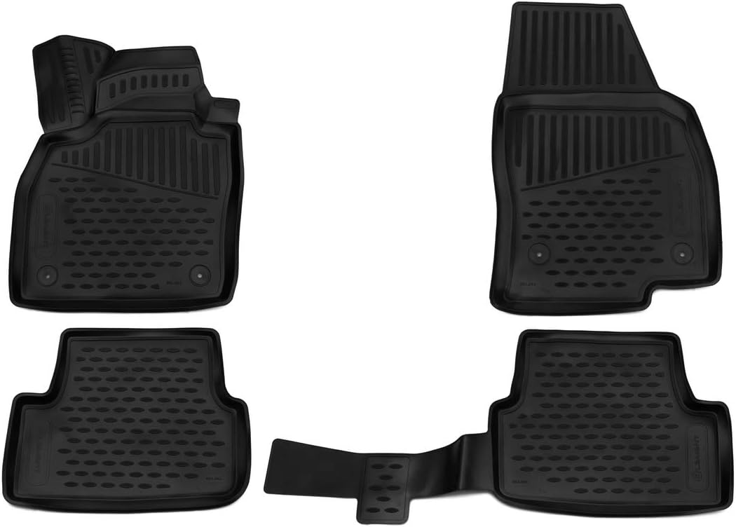 Element Passgenaue Gummimatten Fussmatten für VW Polo VI Typ 6R/6C/61I AW MK6 2017-2021