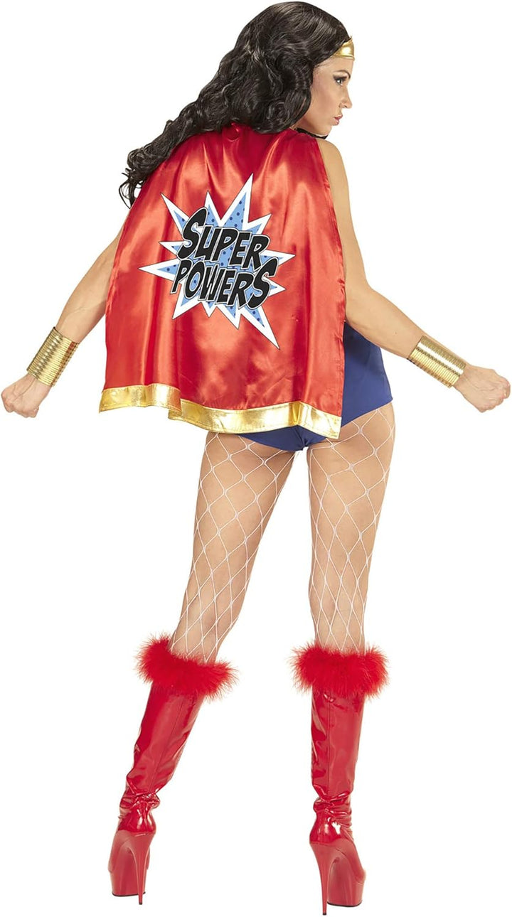 W WIDMANN MILANO Party Fashion - Kostüm Super Power Girl, Superheldin, sexy Verkleidung Karneval, L